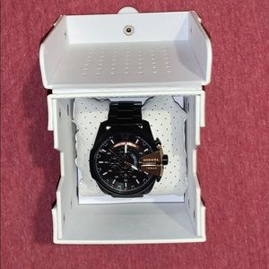 Men’s Diesel Black and Gold Watch